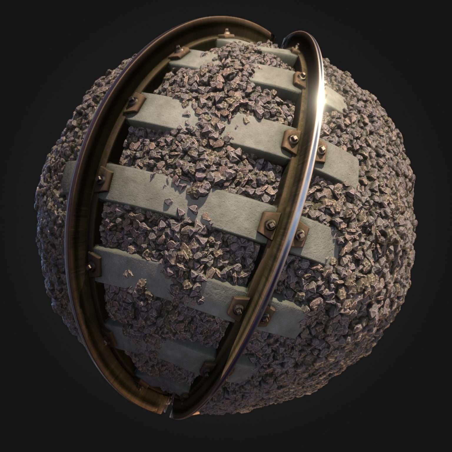 Railway Track Material Etheric Pixel